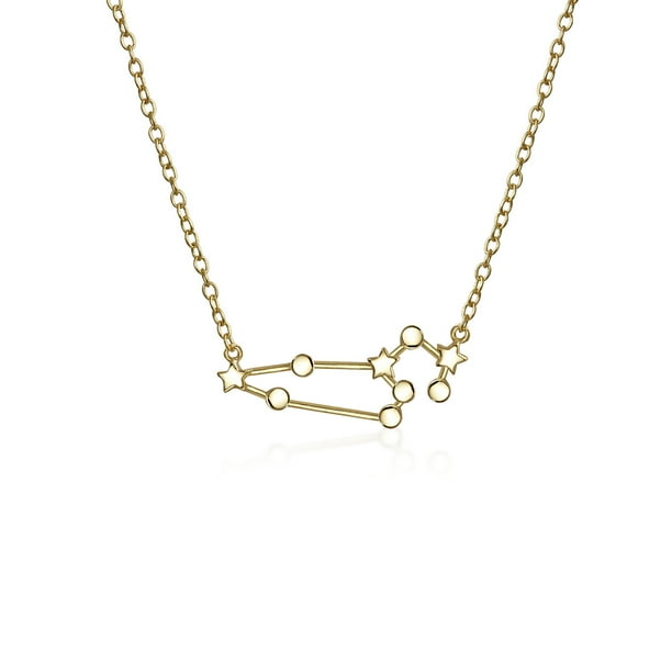 star sign necklace pendant zodiac charm gold coloured rhinestone charming chain star sign necklace pendant zodiac charm gold coloured rhinestone charming chain